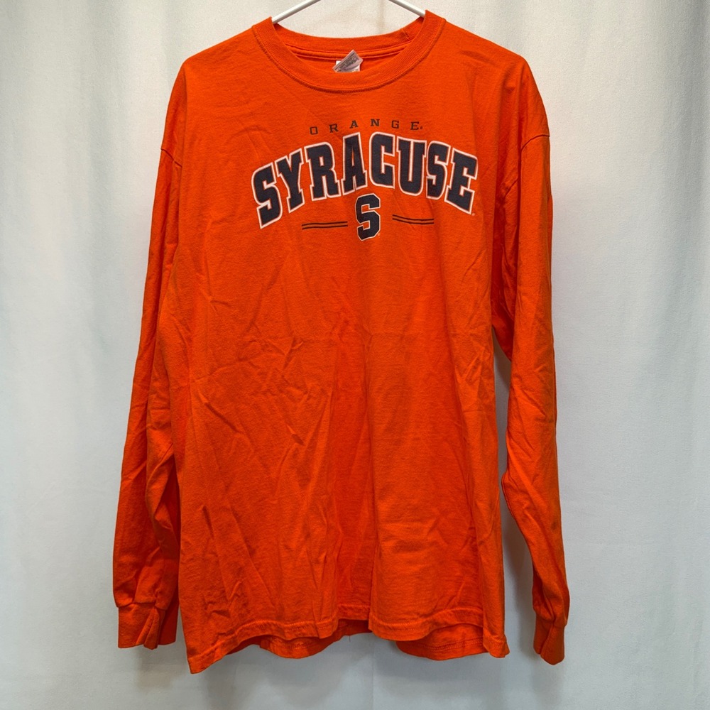 Syracuse‎ Orange T-Shirt Men XL Gildan Shirt Tee Long Sleeve NCAA College Sports